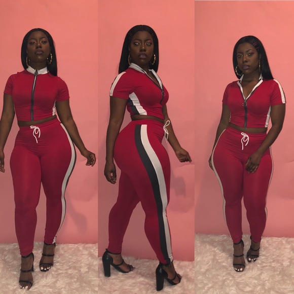 ✨Large Left✨Zip up top & matching leggings - Picture 3 of 6